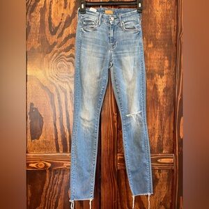 Mother distressed jeans